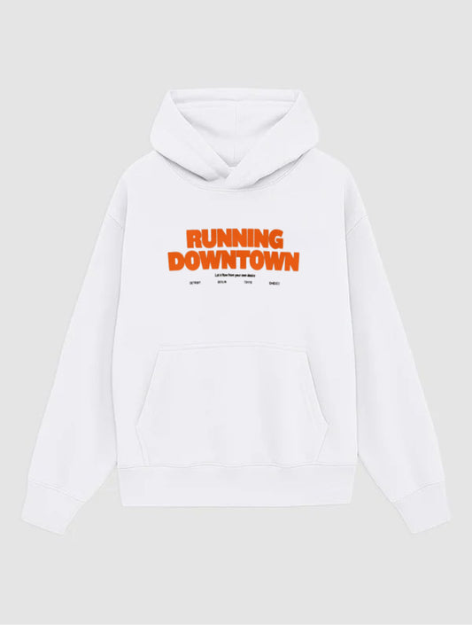 Green Leaves & Black Fur Hoodie