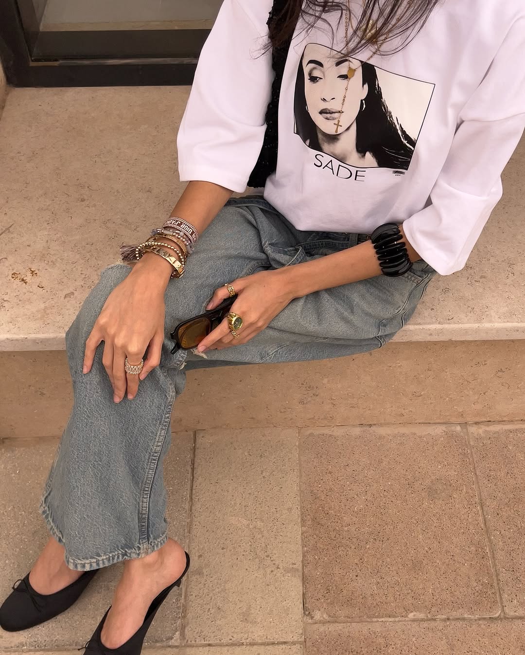 Sade Graphic Oversized Tee