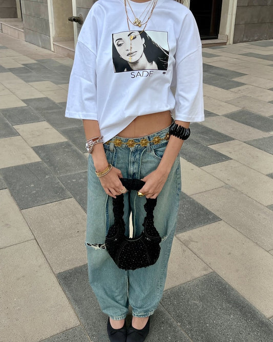 Sade Graphic Oversized Tee