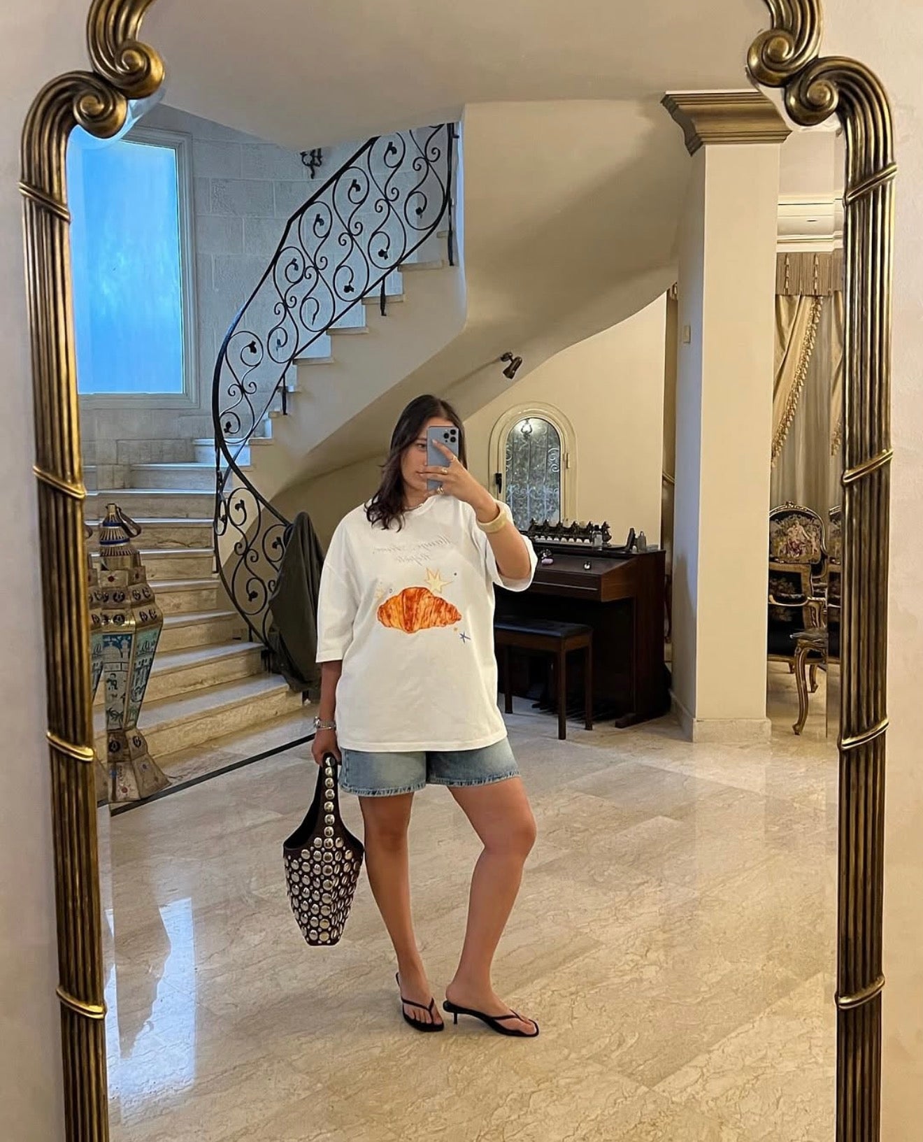 Croissant Club Oversized Tee