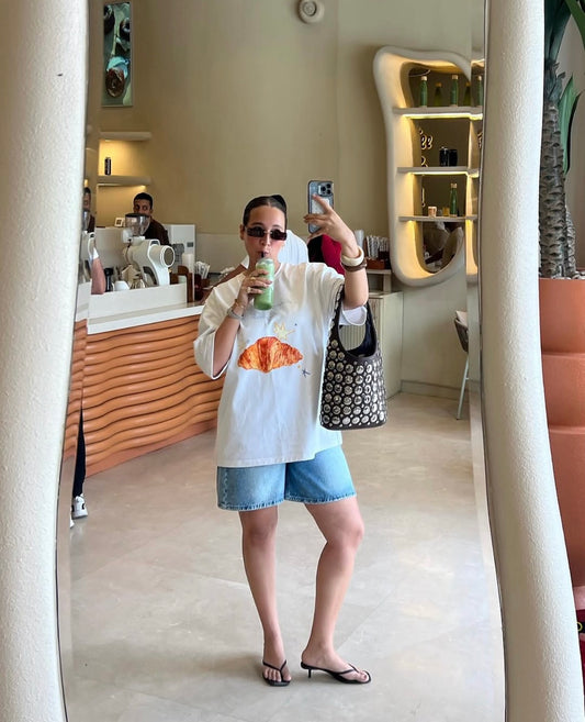 Croissant Club Oversized Tee
