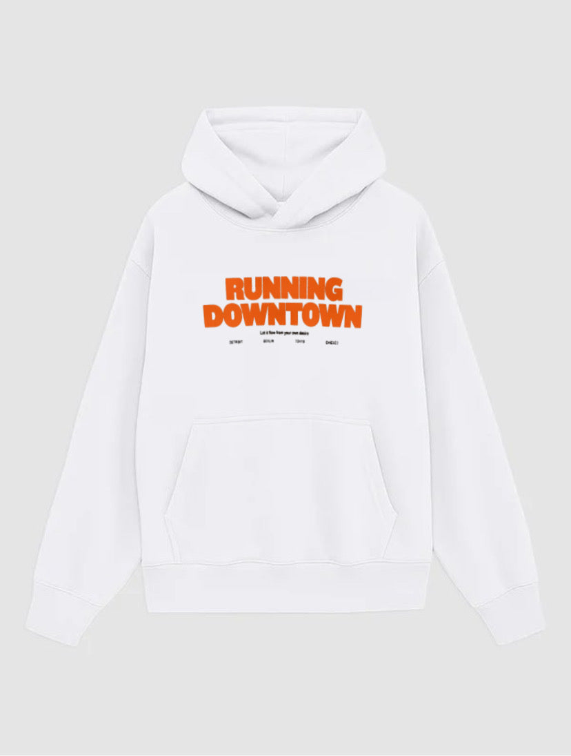 Green Leaves & Black Fur Hoodie